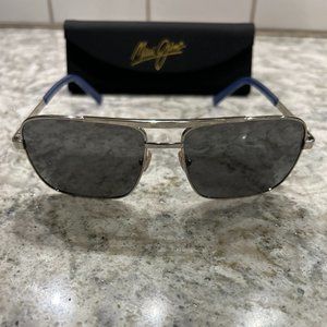 Maui Jim Compass Sunglasses - Silver/Grey